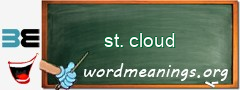 WordMeaning blackboard for st. cloud